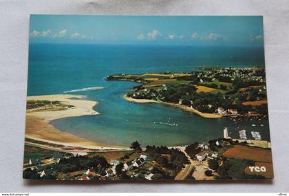 Cpm, la plage et le port du Bas Pouldu, Morbihan 56