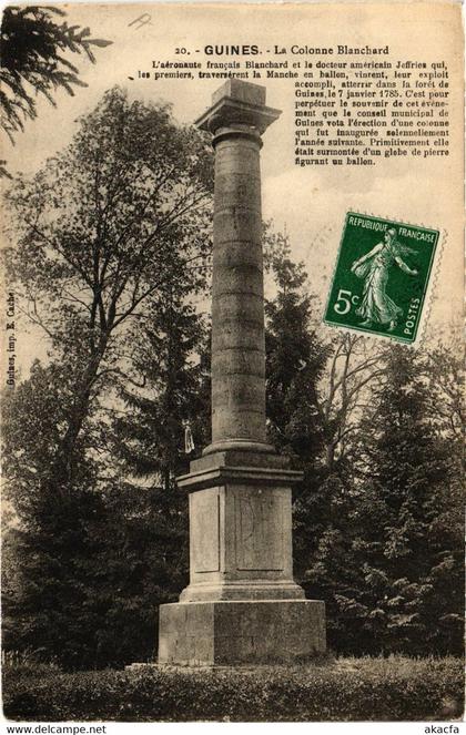 CPA GUINES La Colonne Blanchard (405131)