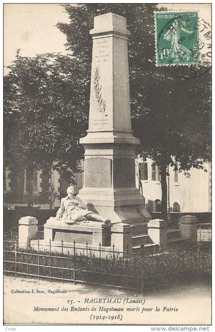 CPA Hagetmau Monuments des Enfants de Hagetmau morts pour la Patrie