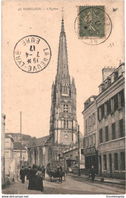 CPA Carte Postale  France Harfleur  L'église 1917  VM57467