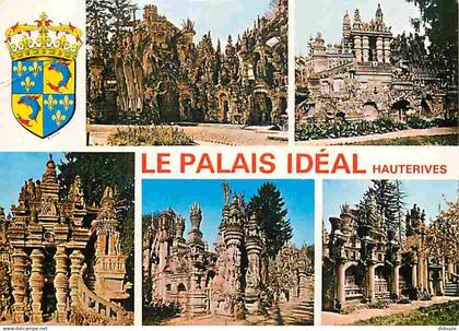 26 - Hauterives - Le Palais Idéal - Oeuvre du facteur Ferdinand Cheval - Multivues - Blasons - CPM - Voir Scans Recto-Ve