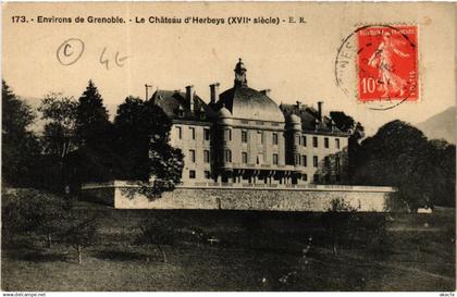 CPA AK GRENOBLE - Env. - Le Chateau d'Herbeys (489520)