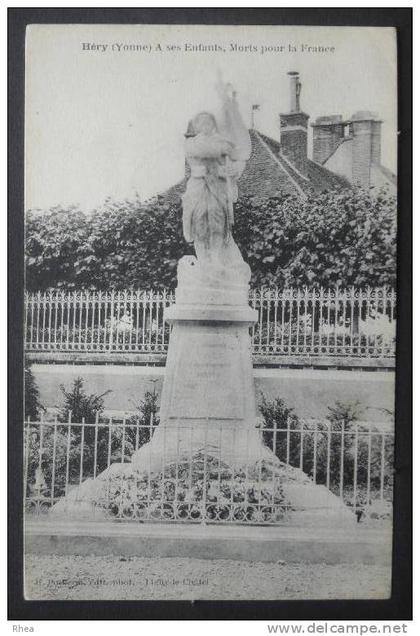 89 Héry monument aux morts    D89D  K89382K  C89201C RH037295