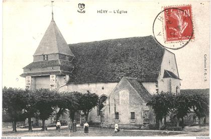 CPA- Carte Postale -France Héry L'église  1917  VM42898ok+