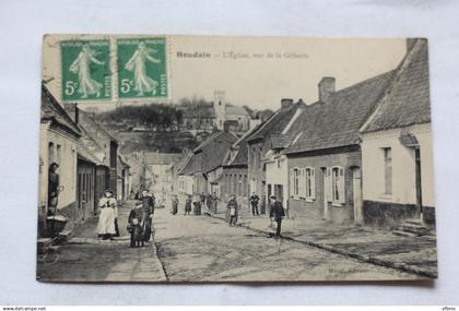 Houdain, l'église, vue de la Géharie, Pas de Calais 62