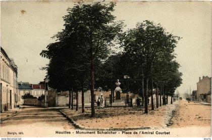 CPA HOUILLES - Monument Schoelcher - Place de l'Animal Courbet (246547)