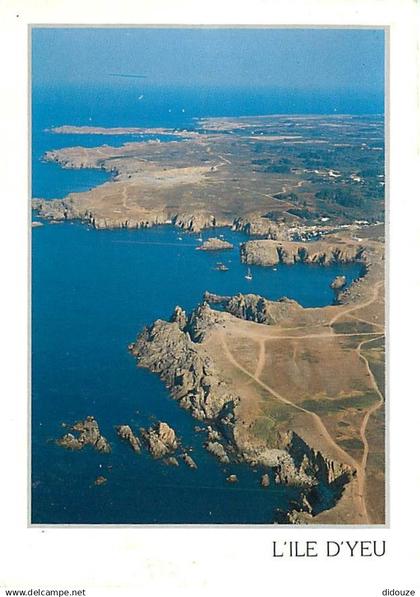 85 - Ile d'Yeu - La Côte Sauvage - Vue aérienne - Flamme Postale de l'Ile d'Yeu - CPM - Voir Scans Recto-Verso