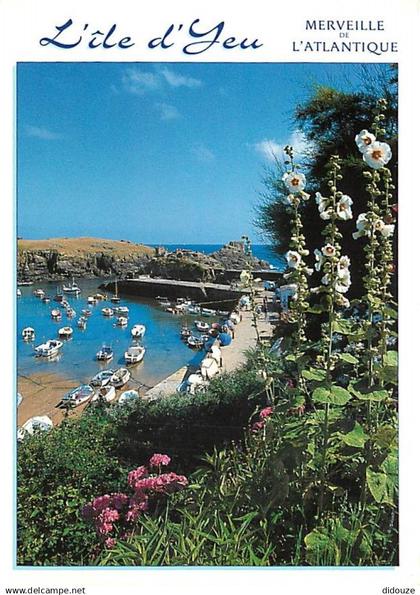 85 - Ile d'Yeu - Le port de la Meule - Fleurs - Flamme Postale de l'Ile d'Yeu - CPM - Voir Scans Recto-Verso