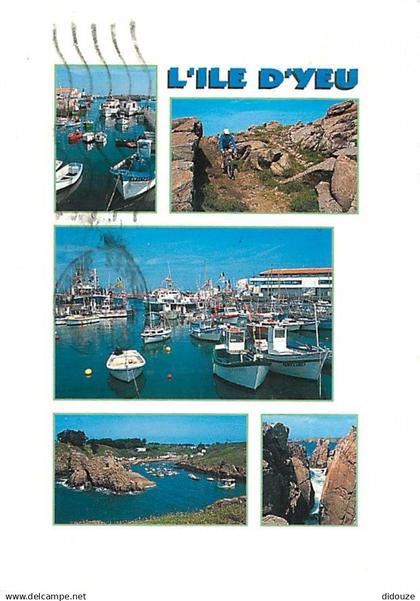 85 - Ile d'Yeu - Multivues - Bateaux - Flamme Postale de l'Ile d'Yeu - CPM - Voir Scans Recto-Verso