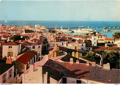 85 - Ile d'Yeu - Port Joinville - Vue panoramique - Bateaux - Flamme Postale de l'Ile d'Yeu - CPM - Voir Scans Recto-Ver