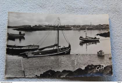 Cpsm 1962, ile de Batz, le port, Finistère 29