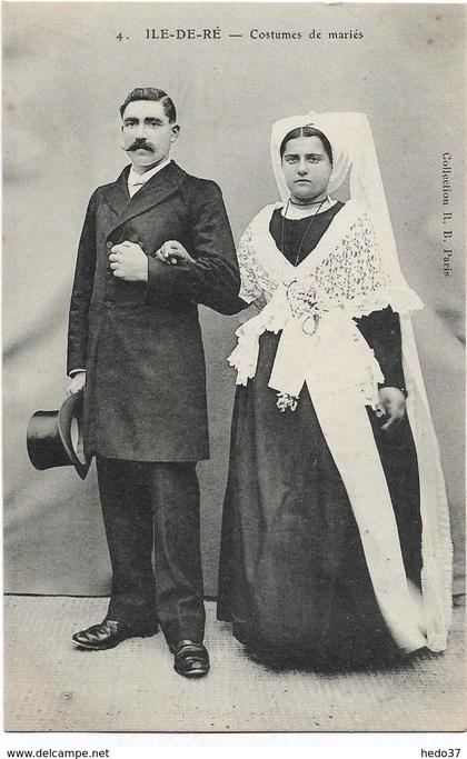 Ile-de-Ré - Costumes de mariés