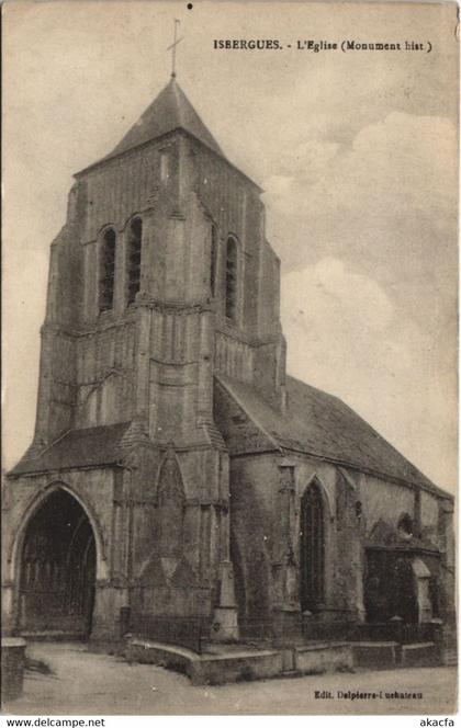 CPA ISBERGUES-L'Eglise (44093)