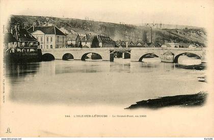 isle sur le doubs * le grand pont en 1868