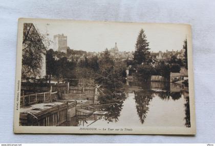 Cpa 1933, Issoudun, la tour sur la Théole, Indre 36