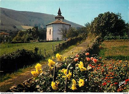 64 - Itxassou - L'Eglise - Fleurs - Flamme Postale de Biarritz - CPM - Voir Scans Recto-Verso