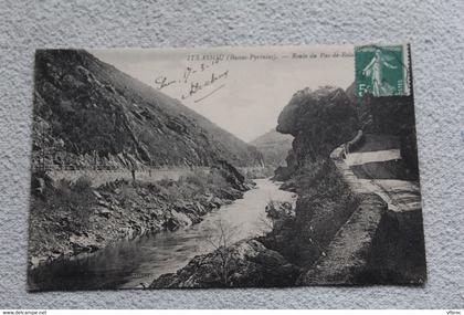 Cpa 1910, Itxassou, route du Pas de Roland, Pyrénées atlantiques 64