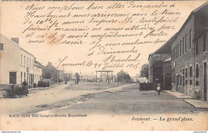 France - JEUMONT (59) La grand'place - Ed. Longfils-Merelle