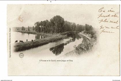 CPA-Carte  Postale France Joigny- L'Yonne  et le canal entre Joigny et Cézy   1903-VM28084