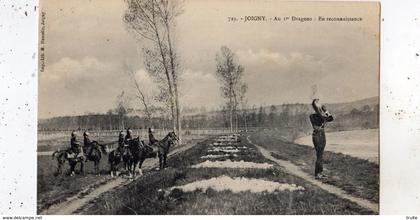 JOIGNY AU 1ER DRAGONS EN RECONNAISSANCE