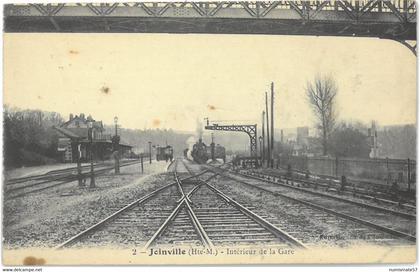 CPA JOINVILLE - Intérieur de la Gare - Ed. Guichard , Joinville n°2 - ( Train à vapeur )