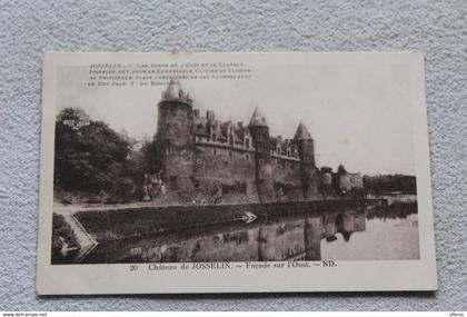 B560, château de Josselin, façade sur l'Oust, Morbihan 56