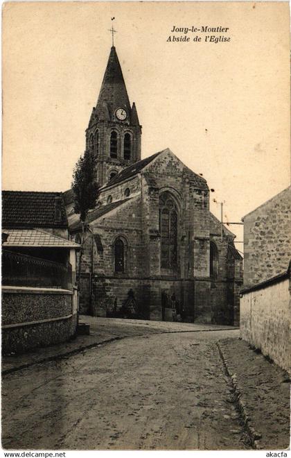 CPA Jouy le Moutier Abside de Eglise (1340371)