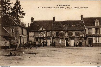 CPA JUVIGNY-sous-ANDAINE - La Place cote Nord (259287)