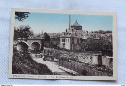 l'Arbresle, passerelle et pont du chemin de fer, Rhône 69