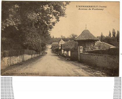 carte de l'hermenault  avenue de fontenay