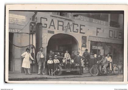 CPA 37 Carte Photo L'Ile Bouchard Garage Dubois