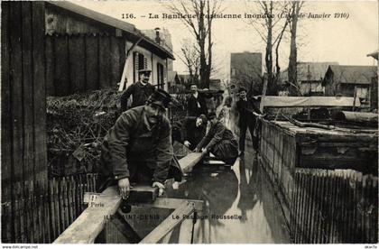 CPA L'ILE-SAINT-DENIS La Passage Rouselle - Crue de Janvier 1910 (1353212)