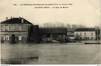 CPA L'ILE-SAINT-DENIS Le Quai de Moulin - Crue de Janvier 1910 (1353214)