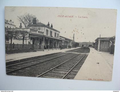 CPA   Isle-Adam   La Gare - Parmain Isle-Adam