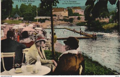 CPA L'ISLE-ADAM et la Terrasse de Pavillon (806961)