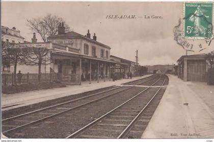 CPA L'Isle-Adam La Gare