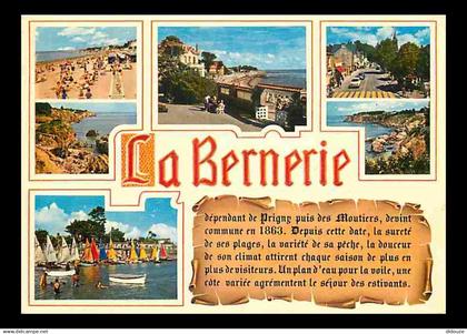 44 - La Bernerie en Retz - Multivues - Automobiles - Plage - Voile - CPM - Voir Scans Recto-Verso