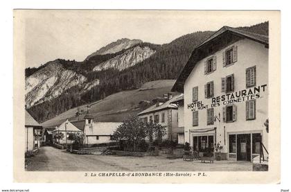 74 HAUTE SAVOIE - LA CHAPELLE D'ABONDANCE hôtel-restaurant "Au Mont des Cornettes"