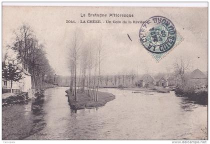 carte 1905 la CHEZE / UN COIN DE LA RIVIERE