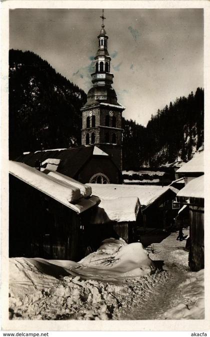 CPA Hte-Savoie - La CLUSAZ - Station hivernale - La glacier du village (248445)