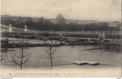 Inondations de Paris (Janvier 1910) - Le Pont d'Iéna