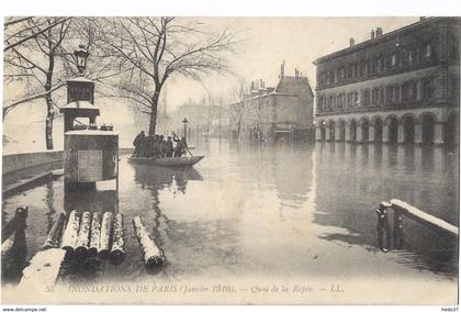 Inondations de Paris (Janvier 1910) - Quai de la Rapée