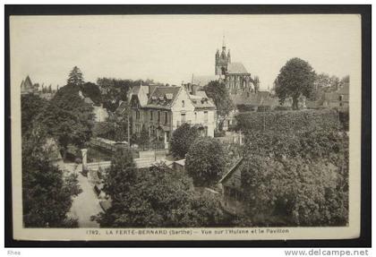 72 La Ferté-Bernard 1782. LA FERTE-BERNARD (Sarthe) - Vue sur l'Huisne et le Pavillon sépia D72D C72132C RH003304