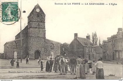 CPA La Sauvagère environs de La Ferté-Macé - L'Eglise