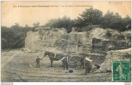 LA FRESNAYE SUR CHEDOUET LES CARRIERES A SABLE DE CHEDOUET