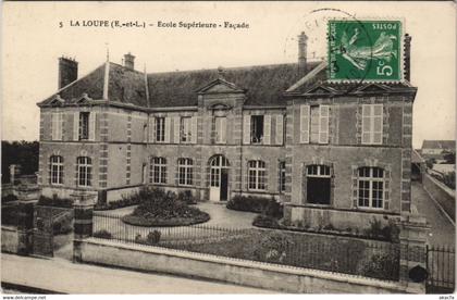 CPA LA LOUPE - École Superieure - Facade (128807)