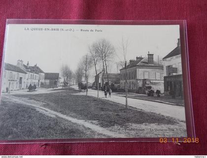 CPA - La Queue-en-Brie - Route de Paris