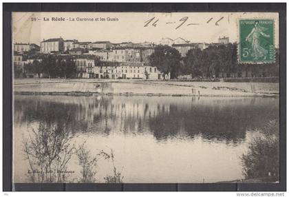 47 - La Réole - La Garonne et les Quais