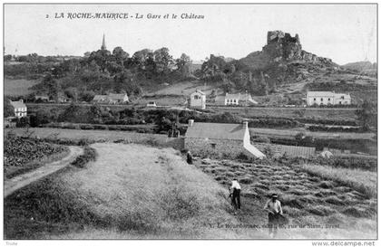 LA ROCHE-MAURICE LA GARE ET LE CHATEAU