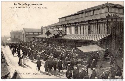 LA ROCHE-SUR-YON LES HALLES JOUR DE MARCHE